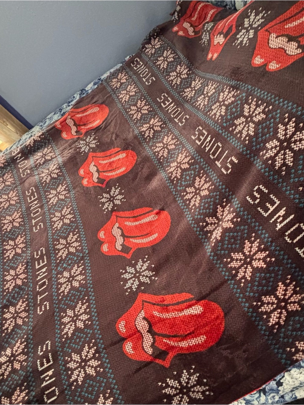 The Rolling Stones Holiday Throw Blanket